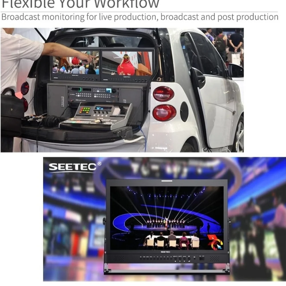 21.5 Inch Broadcast Production LCD Monitor 3G SDI 4K HDMI Input and Output IPS
